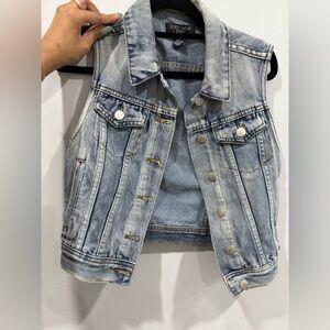 Streetwear Society Light Blue Denim Vest